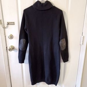 RALPH LAUREN BLACK SWEATER DRESS - SIZE MEDIUM